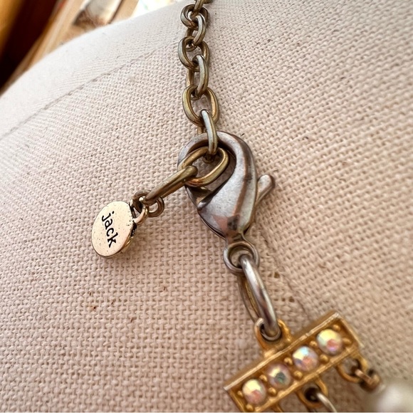 Vintage Beaded Tri Strand Necklace - Picture 6 of 9